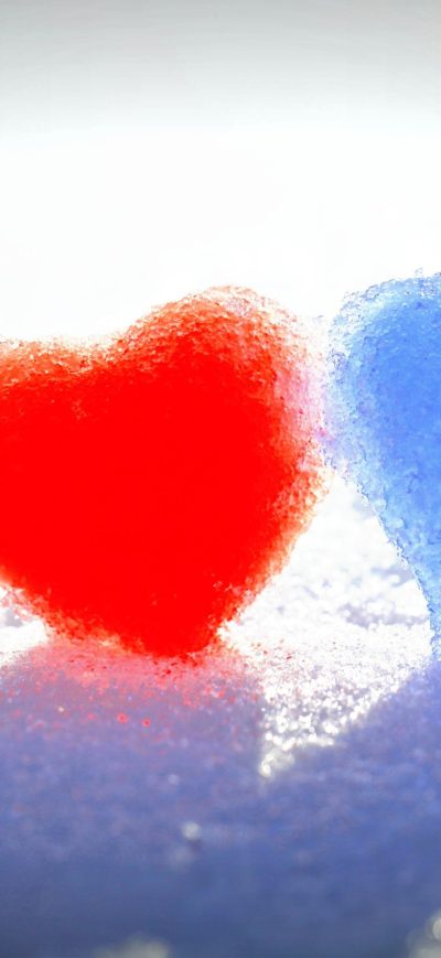 Fond d'écran iPhone Snow Hearts