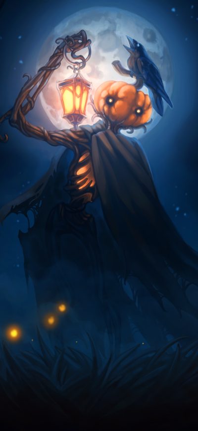 Fond d'écran iPhone Halloween 2018 Digital Art 4k