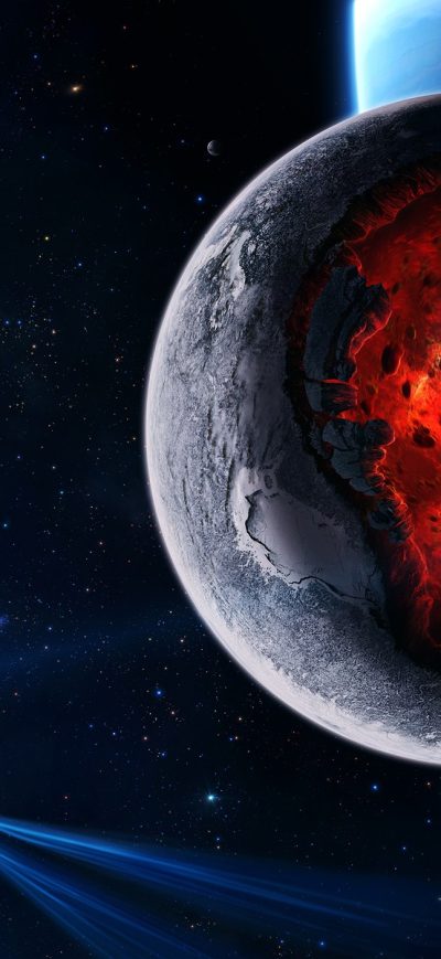 Fond d'écran iPhone Planet Core Meltdown