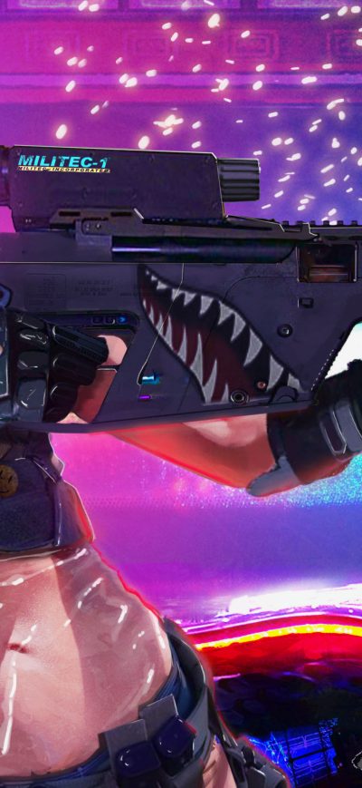 Fond d'écran iPhone Asian Girl Cyberpunk 2077