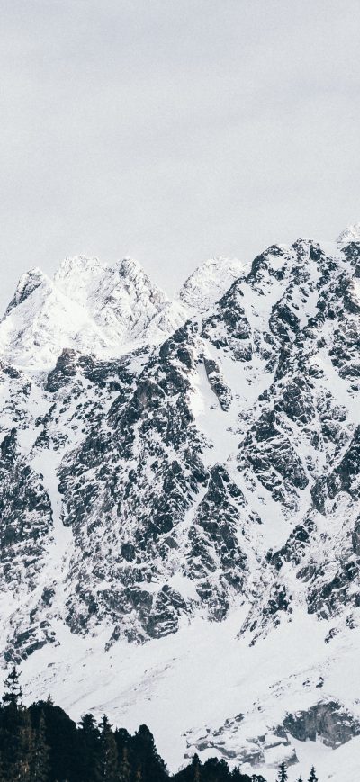 Fond d'écran iPhone Glacier Mountains Covered In Snow 4k