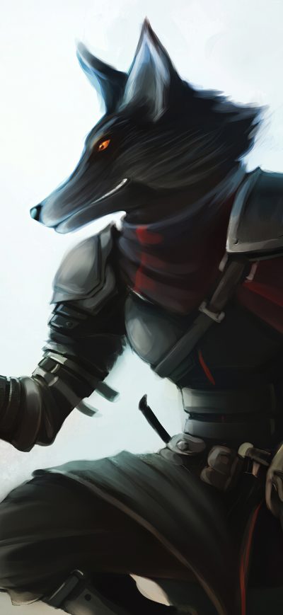 Fond d'écran iPhone Fox Rogue Art 4k