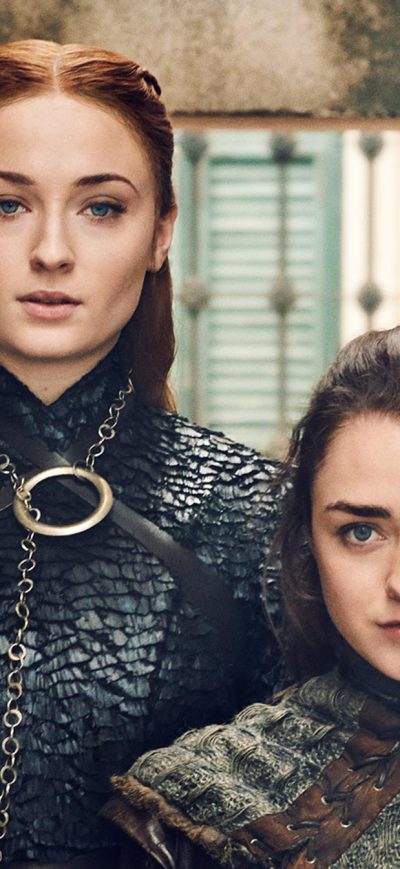 Fond d'écran iPhone Sansa And Arya Stark Game Of Thrones Season 8