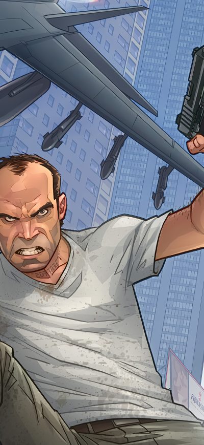 Fond d'écran iPhone Gta 5 Trevor And Michael Fan Art 4k