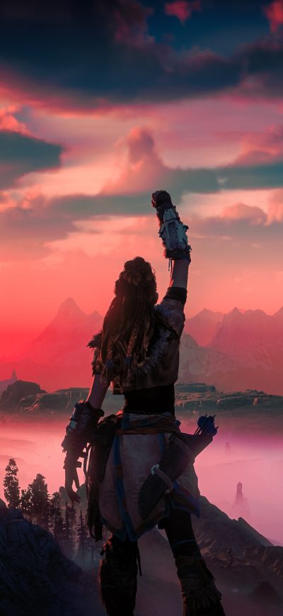 Fond d'écran iPhone Horizon Zero Dawn Victory 5k