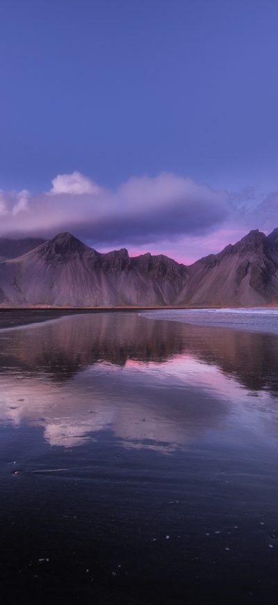 Fond d'écran iPhone Iceland Vestrahorn Mountain 5k