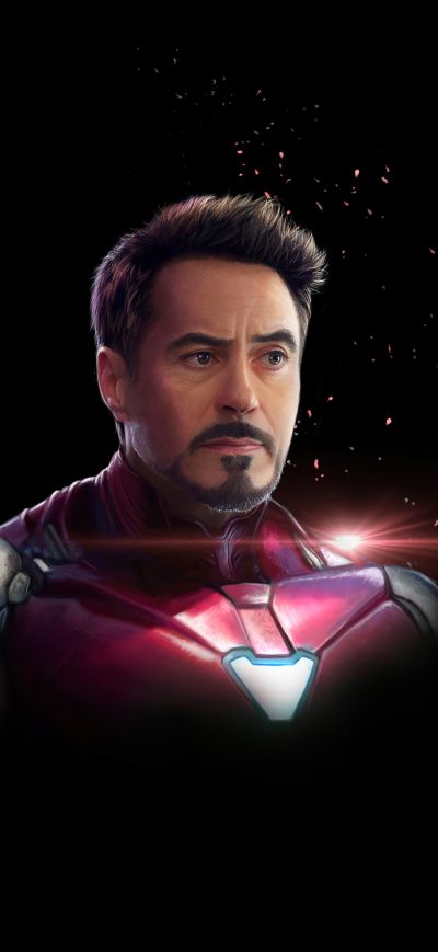 Fond d'écran iPhone Iron Man Dark Minimal 4k