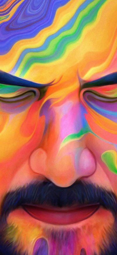 Fond d'écran iPhone John Wick 3 Colorful Art