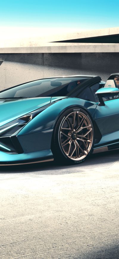 Fond d'écran iPhone 2021 Lamborghini Sian Roadster 8k