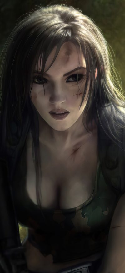 Fond d'écran iPhone Lara Croft Tomb Raider 5k