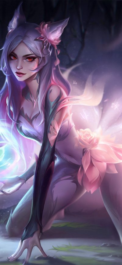 Fond d'écran iPhone League Of Legends Fantasy Fox 4k