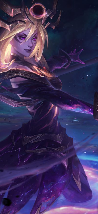 Fond d'écran iPhone Dark Star And Cosmic Lux Splash 4k