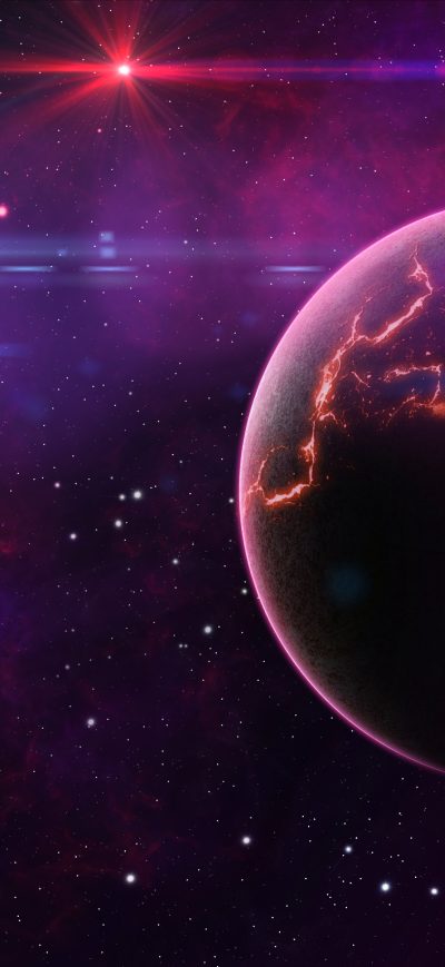 Fond d'écran iPhone New Planet Universe 4k