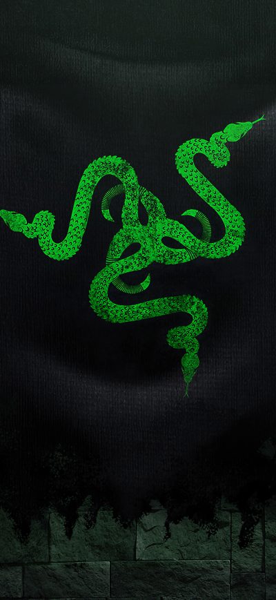 Fond d'écran iPhone Razer Green Logo 4k 5k