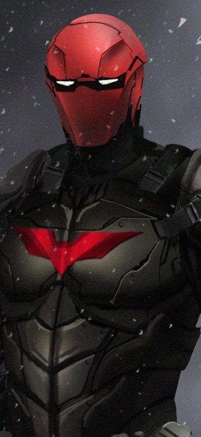 Fond d'écran iPhone Red Hood Superhero Art