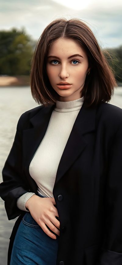 Fond d'écran iPhone Short Hair Girl Red Head 4k