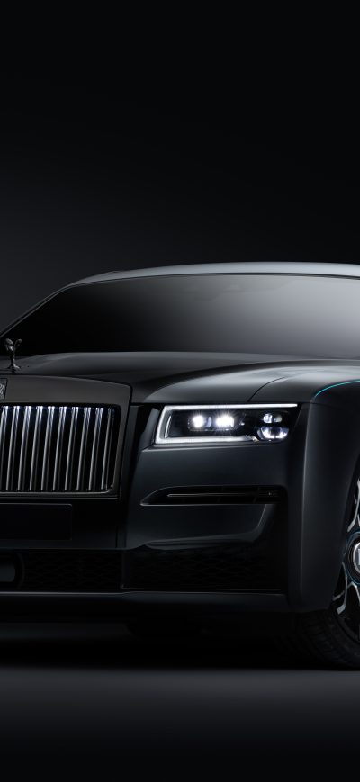 Fond d'écran iPhone Rolls Royce Black Badge Ghost 2021 10k