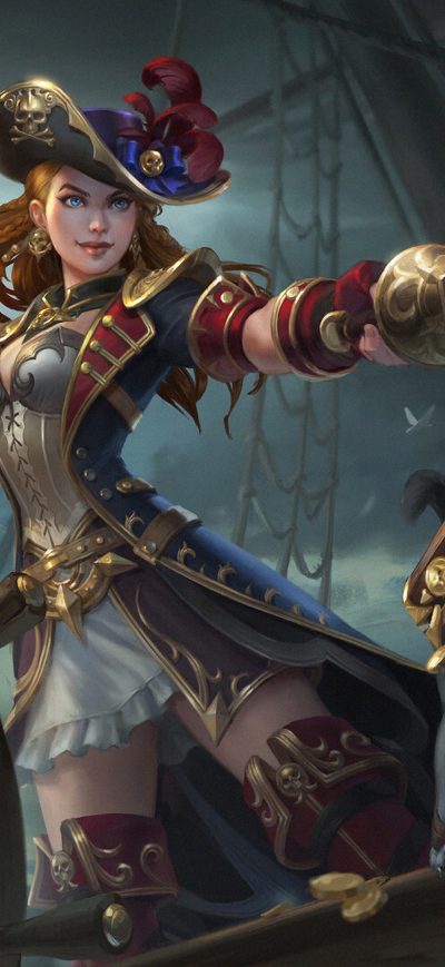 Fond d'écran iPhone Smite Pirate Admiral 4k