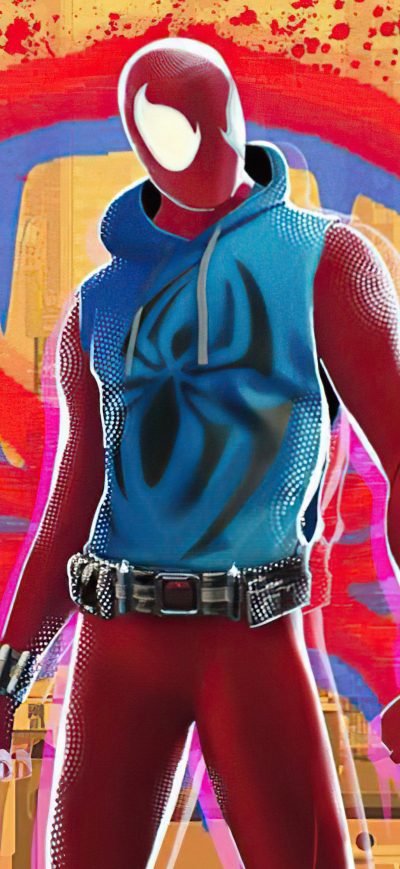 Fond d'écran iPhone Scarlet Spider Appearance In Spider Verse Movie 5k