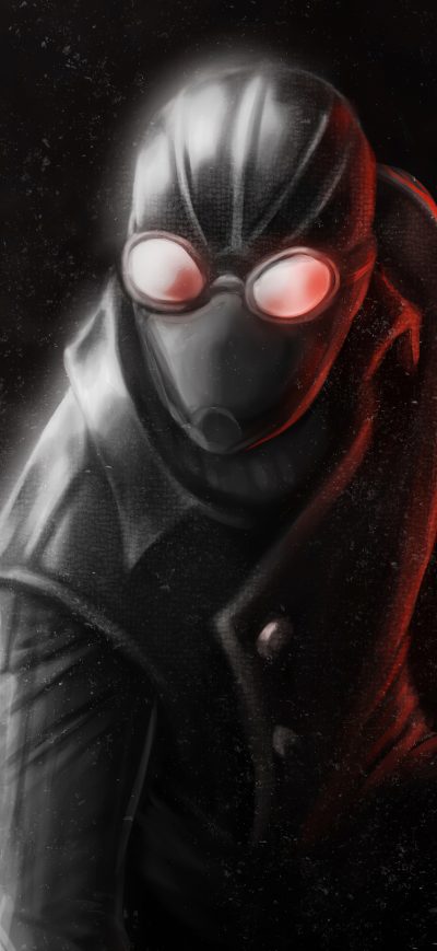 Fond d'écran iPhone Spiderman Noir Art 4k