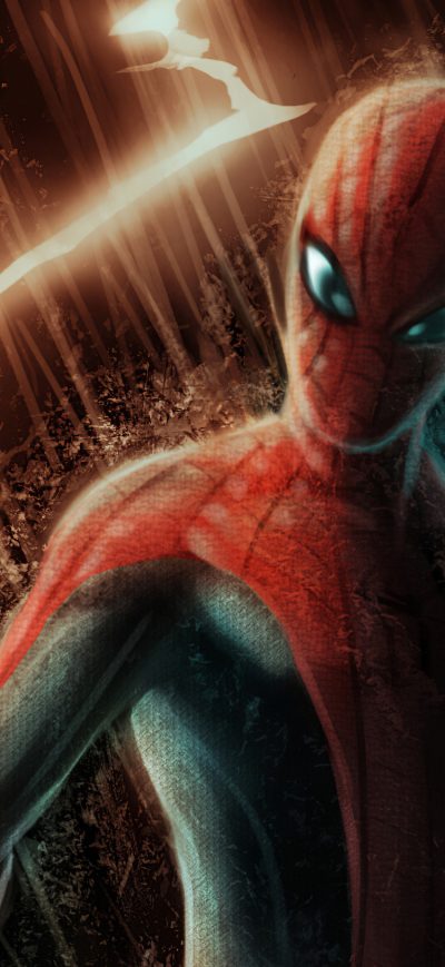 Fond d'écran iPhone Spiderman Lightening