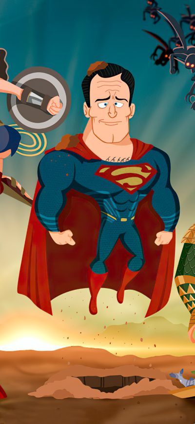Fond d'écran Animated Superhero sur iPhone