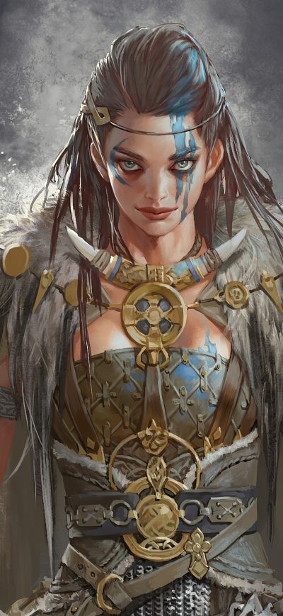Fond d'écran iPhone Viking Girl 4k 2020