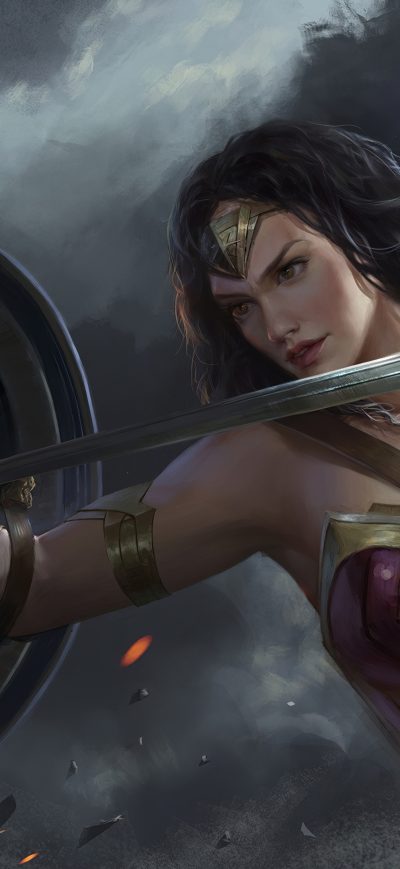 Fond d'écran iPhone Wonder Woman Coming