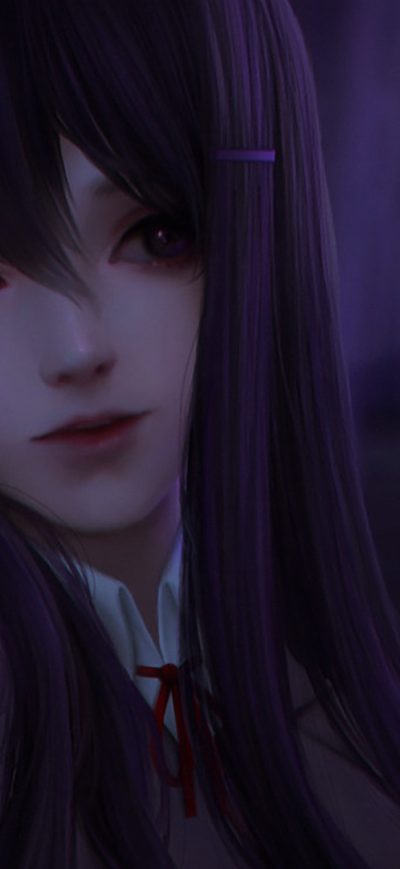 Fond d'écran Doki Doki Literature Club Anime sur iPhone