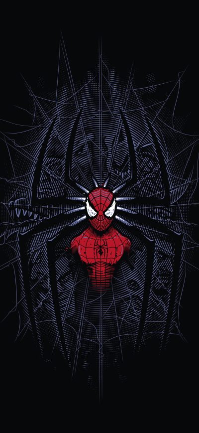 Fond d'écran iPhone Spiderman Minimalist Digital Art 4k