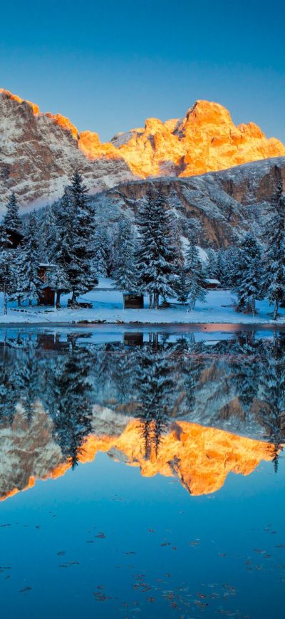Fond d'écran iPhone Misurina Lake Reflections