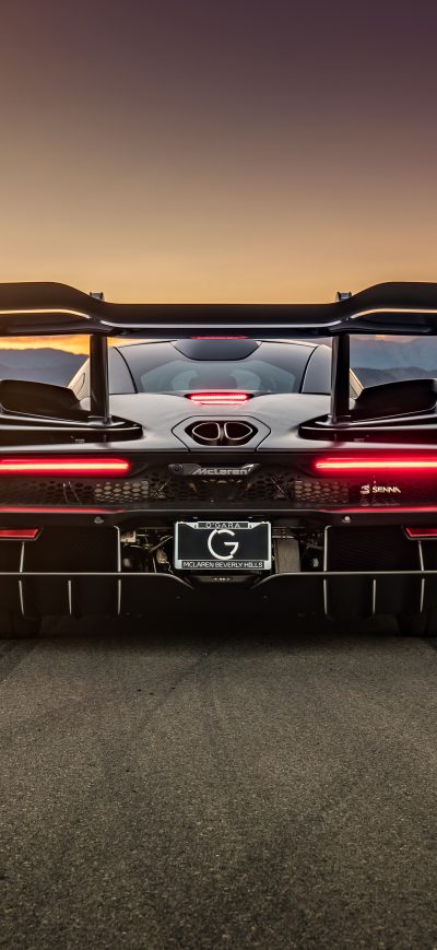 Fond d'écran iPhone Mclaren Senna 8k Rear