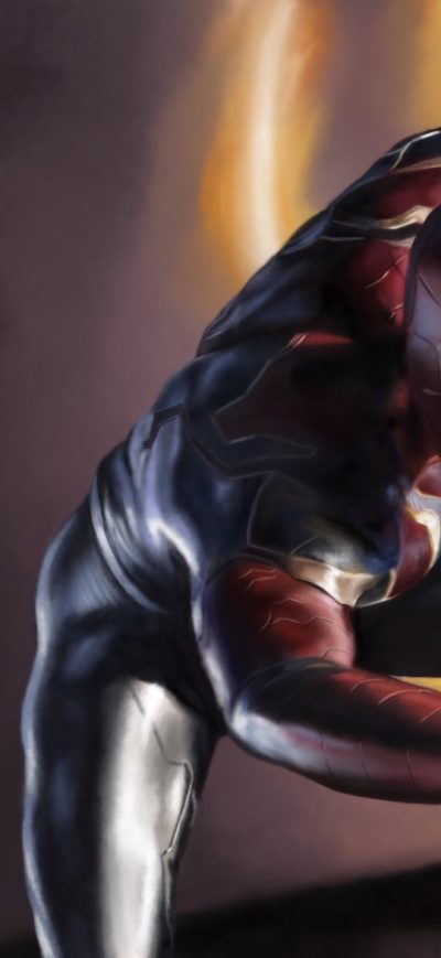 Fond d'écran iPhone Spiderman Avengers Infinity War