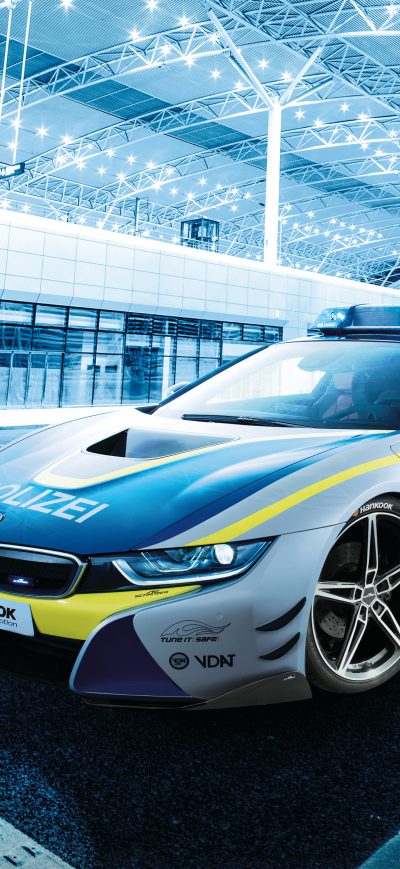 Fond d'écran iPhone BMW I8 Polizei Car