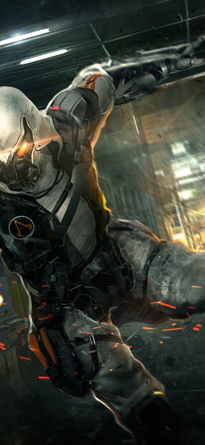 Fond d'écran iPhone Cyberpunk Assassin
