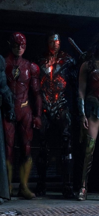 Fond d'écran iPhone Batman Flash Cyborg And Woman Woman In Justice League