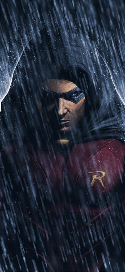 Fond d'écran Robin Art sur iPhone