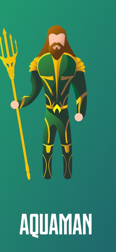 Fond d'écran iPhone Aquaman Illustration 4k