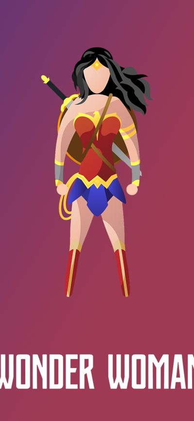 Fond d'écran iPhone Wonder Woman Illustration 4k
