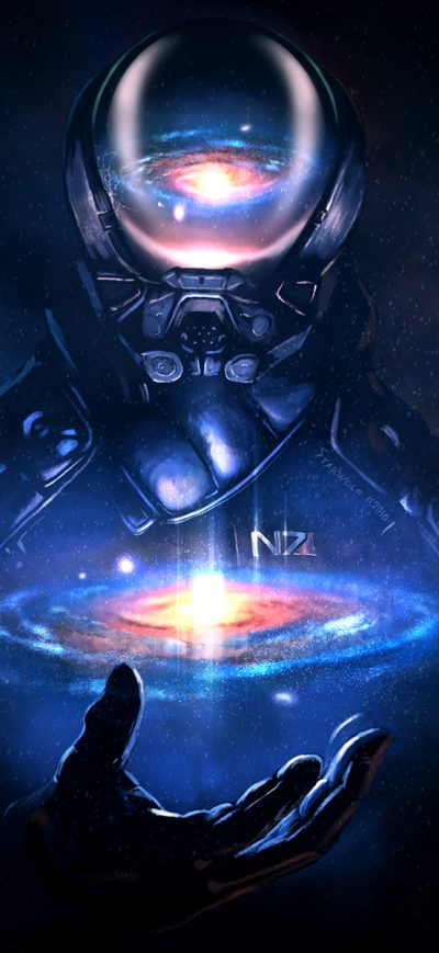 Fond d'écran iPhone Mass Effect Andromeda Artwork