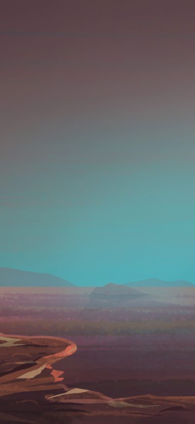 Fond d'écran iPhone Astronaut Watching Sunset On Mars