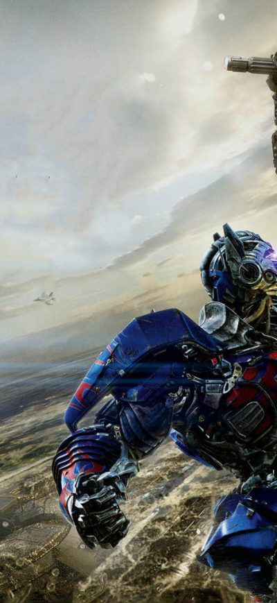 Fond d'écran iPhone Optimus Prime VS Bumblebbe Transformers The Last Knight