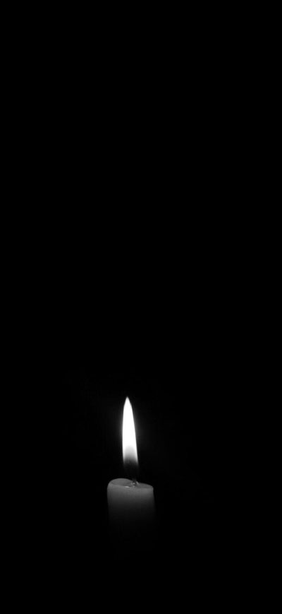 Fond d'écran iPhone Candle Dark Monochrome