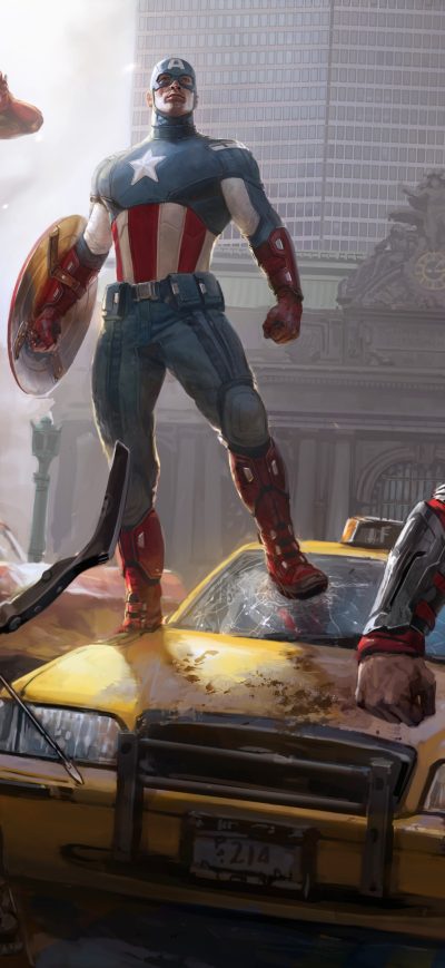 Fond d'écran iPhone Marvel Heroes 8k