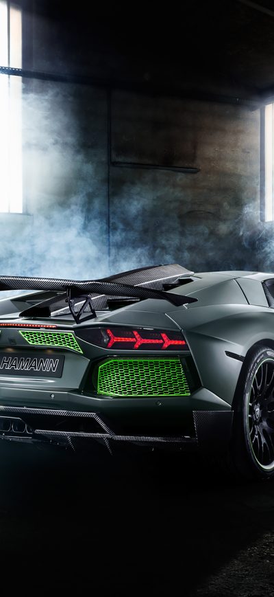 Fond d'écran iPhone Custom Lamborghini Aventador Rear
