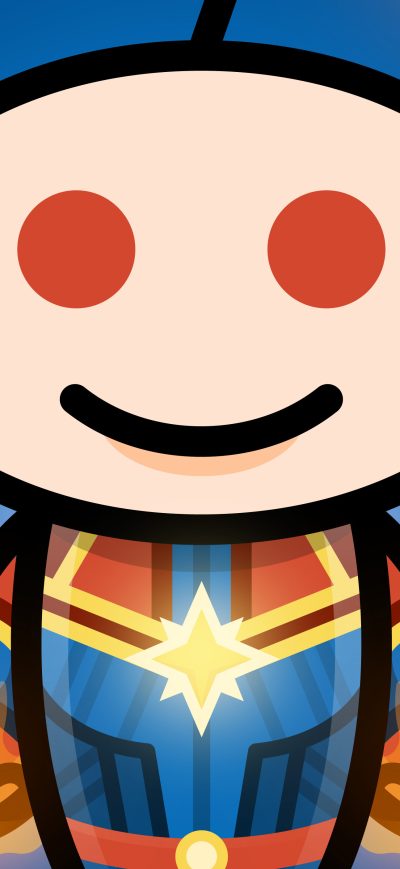 Fond d'écran iPhone Reddit Captain Marvel Artwork