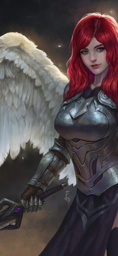 Fond d'écran iPhone Wings Girl Gun