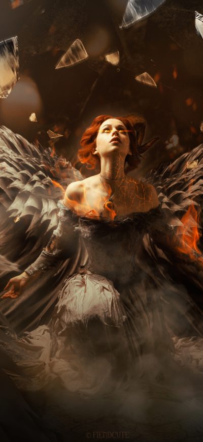 Fond d'écran iPhone Fallen Angel 4k