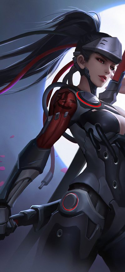 Fond d'écran Mecha Girl 4k sur iPhone