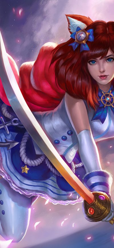Fond d'écran iPhone Cute Girl With Sword